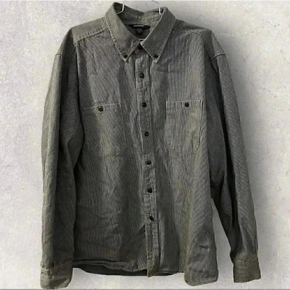 Vintage Oshkosh 1895 Workwear Denim Button Up Shirt Men’s Size XL - Picture 1 of 11